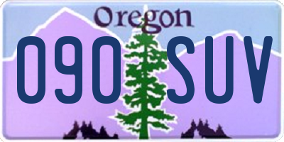 OR license plate 090SUV