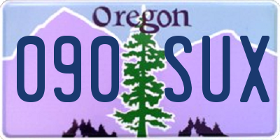 OR license plate 090SUX
