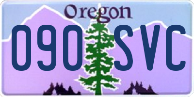 OR license plate 090SVC