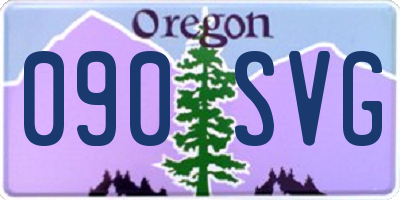 OR license plate 090SVG