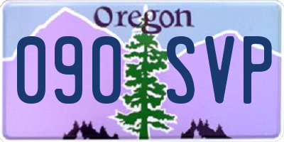 OR license plate 090SVP