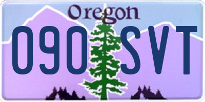 OR license plate 090SVT