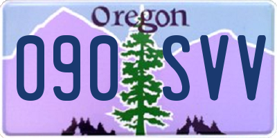 OR license plate 090SVV