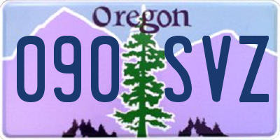 OR license plate 090SVZ