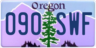 OR license plate 090SWF