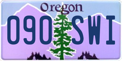 OR license plate 090SWI