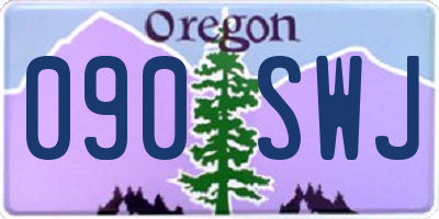 OR license plate 090SWJ