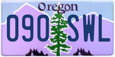OR license plate 090SWL