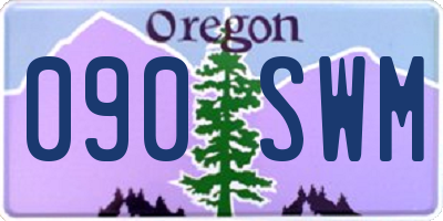 OR license plate 090SWM