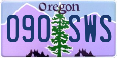 OR license plate 090SWS