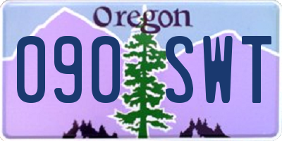OR license plate 090SWT