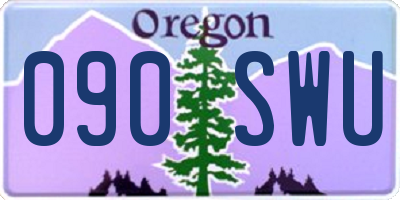 OR license plate 090SWU