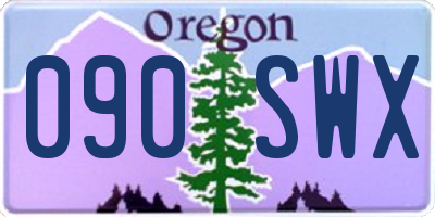 OR license plate 090SWX