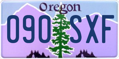 OR license plate 090SXF