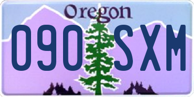 OR license plate 090SXM