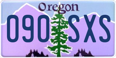 OR license plate 090SXS