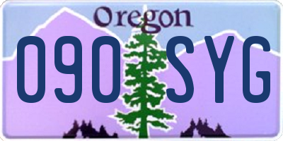 OR license plate 090SYG
