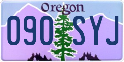 OR license plate 090SYJ
