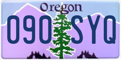 OR license plate 090SYQ