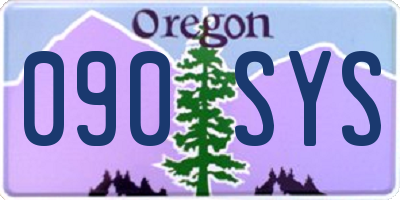 OR license plate 090SYS