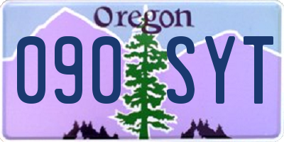 OR license plate 090SYT