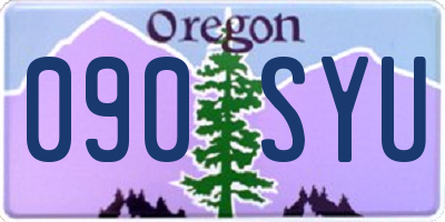 OR license plate 090SYU