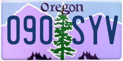 OR license plate 090SYV