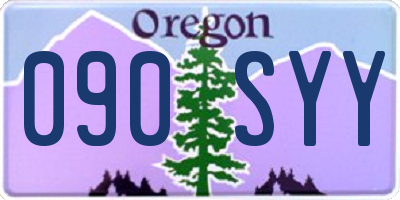 OR license plate 090SYY