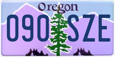 OR license plate 090SZE
