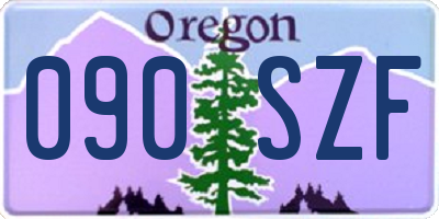 OR license plate 090SZF