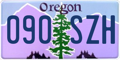 OR license plate 090SZH
