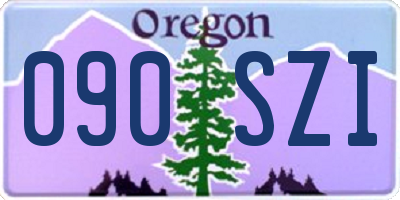 OR license plate 090SZI