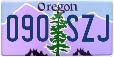 OR license plate 090SZJ