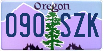 OR license plate 090SZK