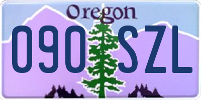 OR license plate 090SZL