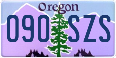 OR license plate 090SZS