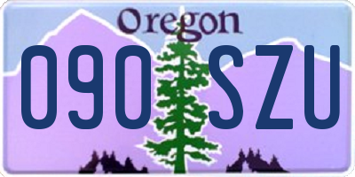 OR license plate 090SZU