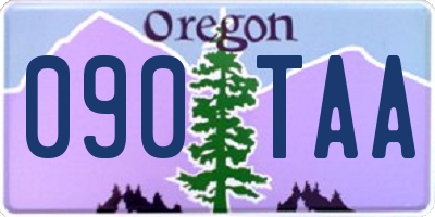 OR license plate 090TAA