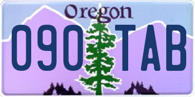 OR license plate 090TAB