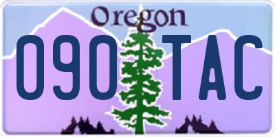 OR license plate 090TAC