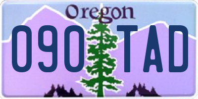 OR license plate 090TAD