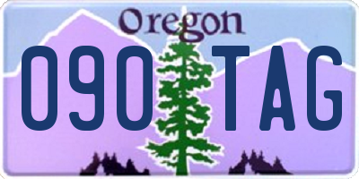 OR license plate 090TAG