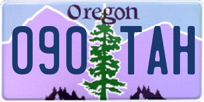 OR license plate 090TAH