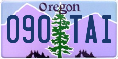 OR license plate 090TAI