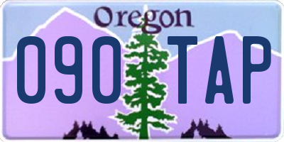 OR license plate 090TAP