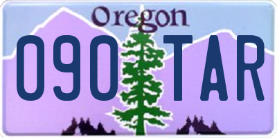 OR license plate 090TAR