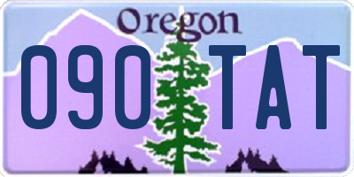 OR license plate 090TAT