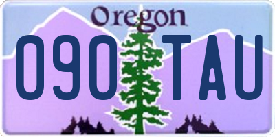 OR license plate 090TAU