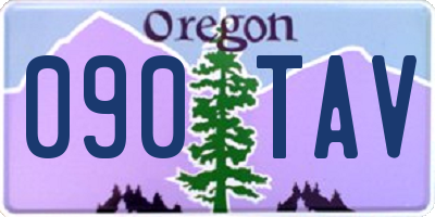 OR license plate 090TAV