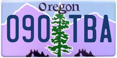 OR license plate 090TBA